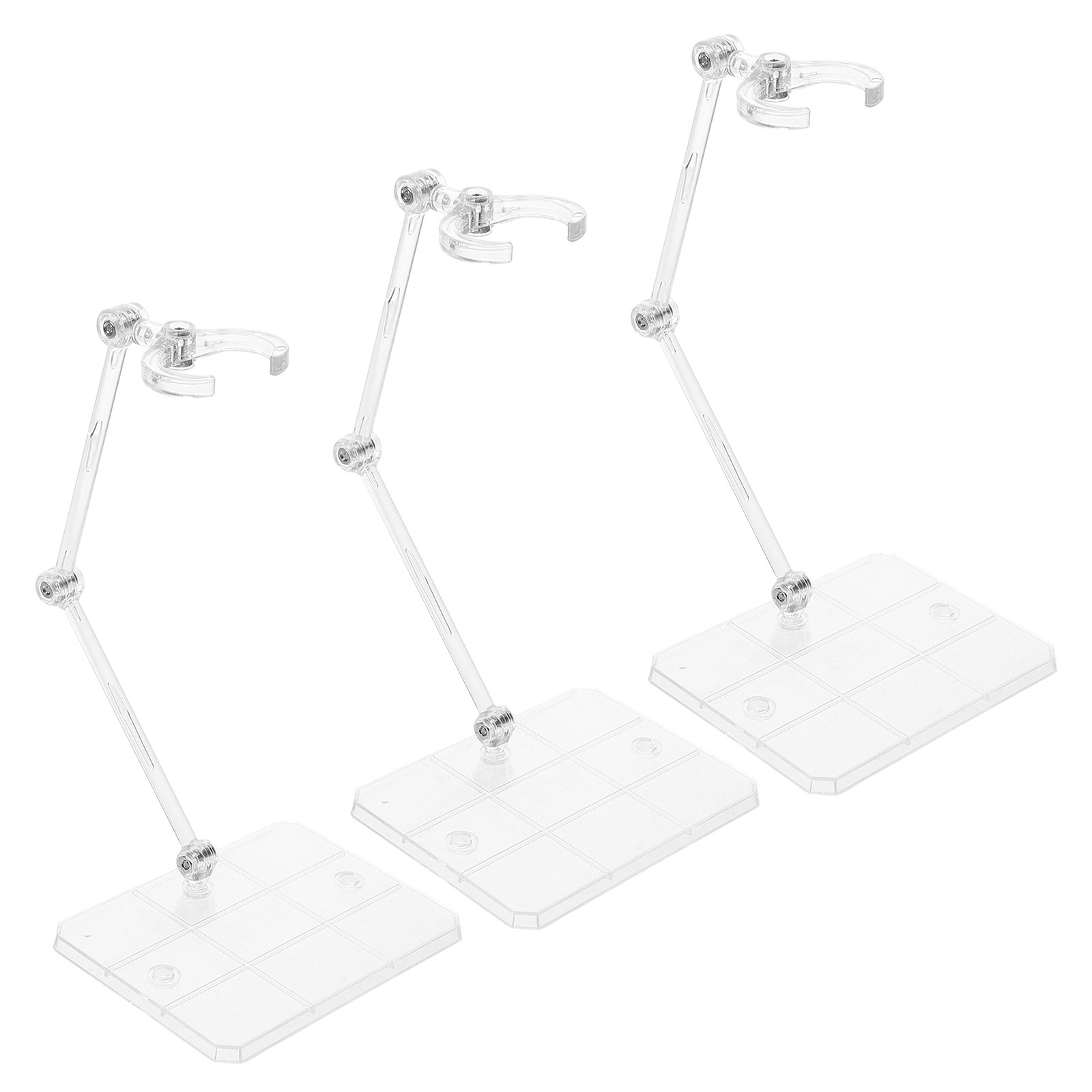 Action Figure Stand - 3 stuks transparante onderstel voor figuurtjes,
