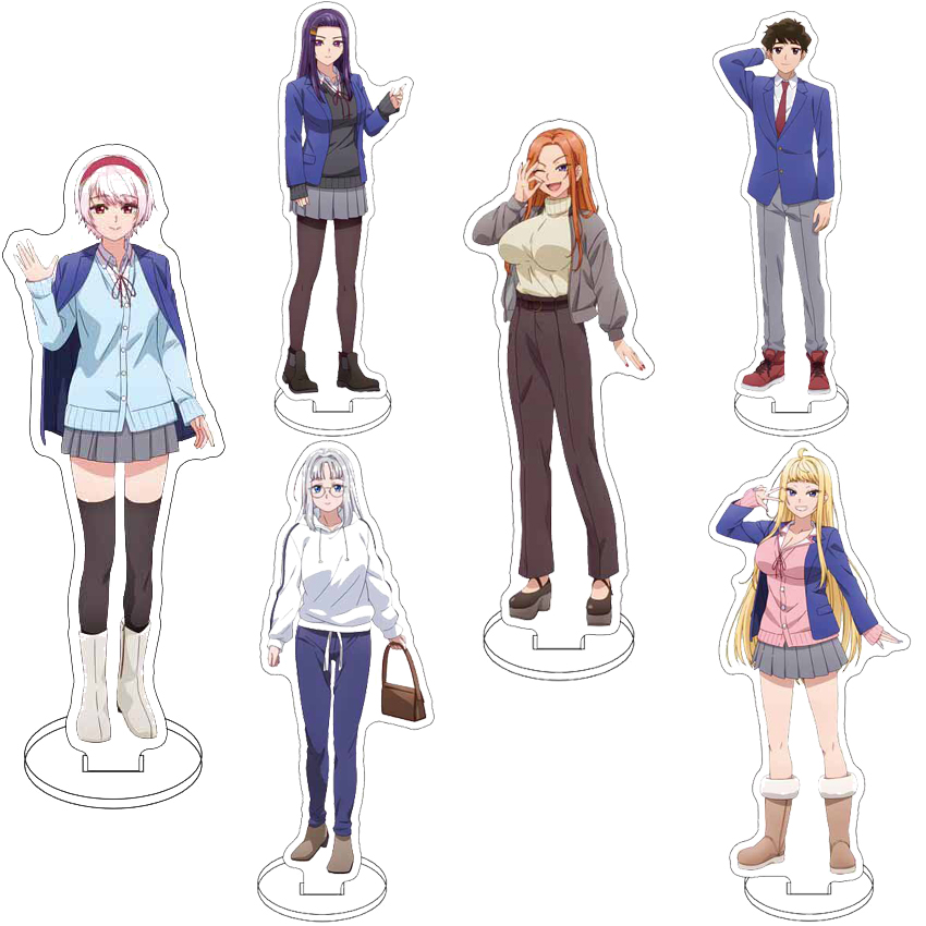 Figma Stand Set - 16CM Acryl Figuurstandaard Anime Hokkaido Gals