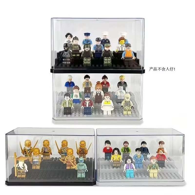 Building Block Mini - Acryl mini-pop displaydoos, stapelbare, stofdichte opbergdoos