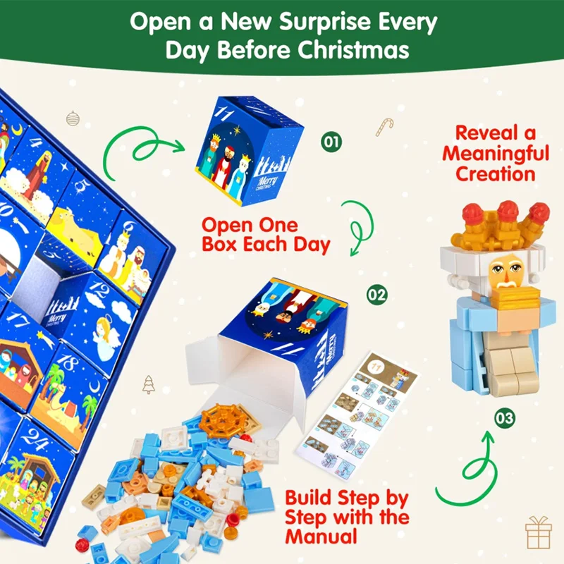 2026 Kerst Adventskalender Cad - Building Block Mini recensie en prijs